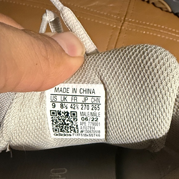 Gray and Cream Sneakers - Picture 2 of 6